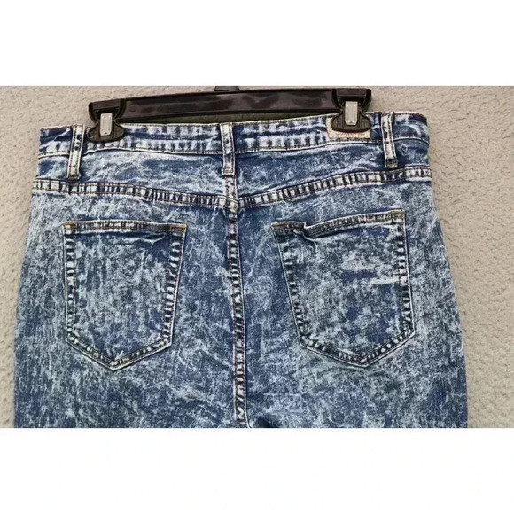 Judy Blue High Waist Acid Wash Skinny Jeans Size 2X-Stretch - Picture 6 of 7